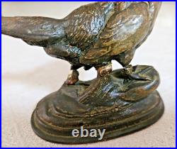 XIX Siecle Sculpture Animaliere Faisan En Bronze Signée Cain A Restaurer L 13 CM XIX Siecle Sculpture Animaliere Faisan En Bronze Signée Cain A Restaurer L 13 CM