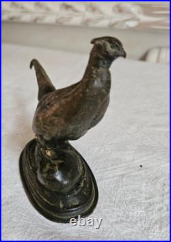 XIX Siecle Sculpture Animaliere Faisan En Bronze Signée Cain A Restaurer L 13 CM XIX Siecle Sculpture Animaliere Faisan En Bronze Signée Cain A Restaurer L 13 CM