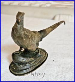 XIX Siecle Sculpture Animaliere Faisan En Bronze Signée Cain A Restaurer L 13 CM XIX Siecle Sculpture Animaliere Faisan En Bronze Signée Cain A Restaurer L 13 CM