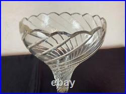 # paire de VASES BOUQUETIÈRES EN CRISTAL ET BRONZE XIX ÉME SIÈCLE